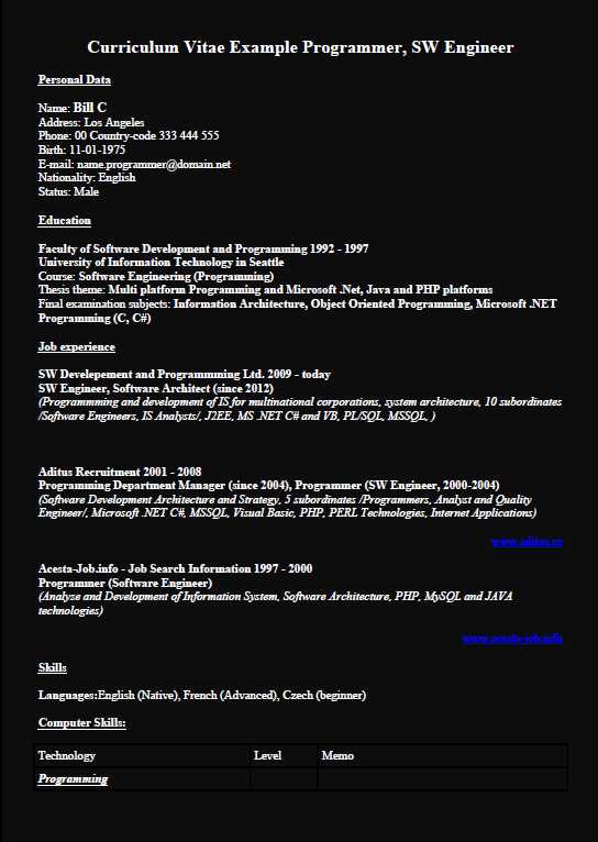 Cv Resume Background Color Examples